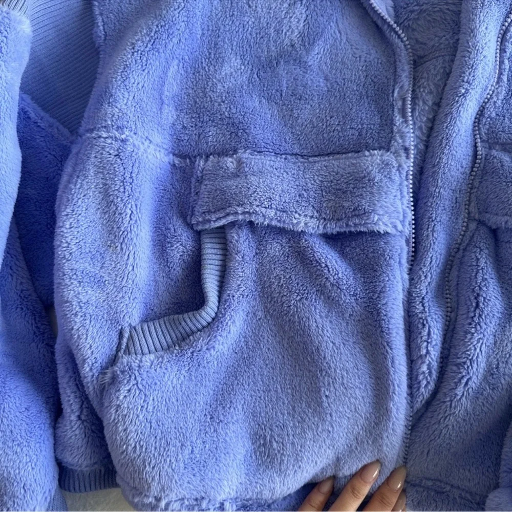 Free People Seeing Stars Fleece Teddy Jacket - Picture 7 of 8